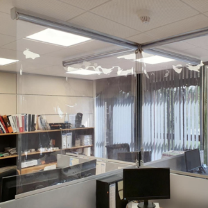 Estores transparentes con y sin motor (batería)-