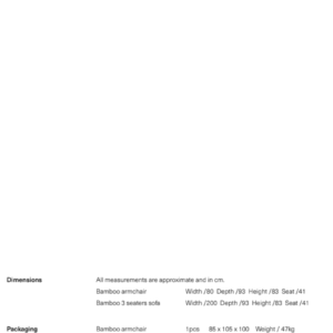 Bamboo Armchair indoor