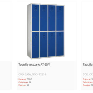 Taquillas Modulares