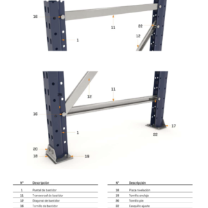 Estanteris Carga Media