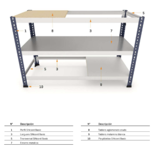 Estanteris Carga Media