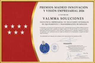 Valmma reconocimiento a la excelencia empresarial en soluciones integrales para equipamiento y transformación de espacios…

Leer más:
https://valmma.es/valmma-soluciones-reconocida-por-su-excelencia-empresarial-en-soluciones-integrales-de-equipamiento-y-transformacion-de-espacios