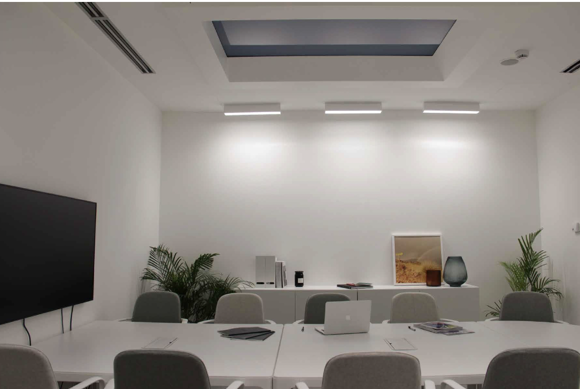 CoeLux efecto cielo en arquitectura interior