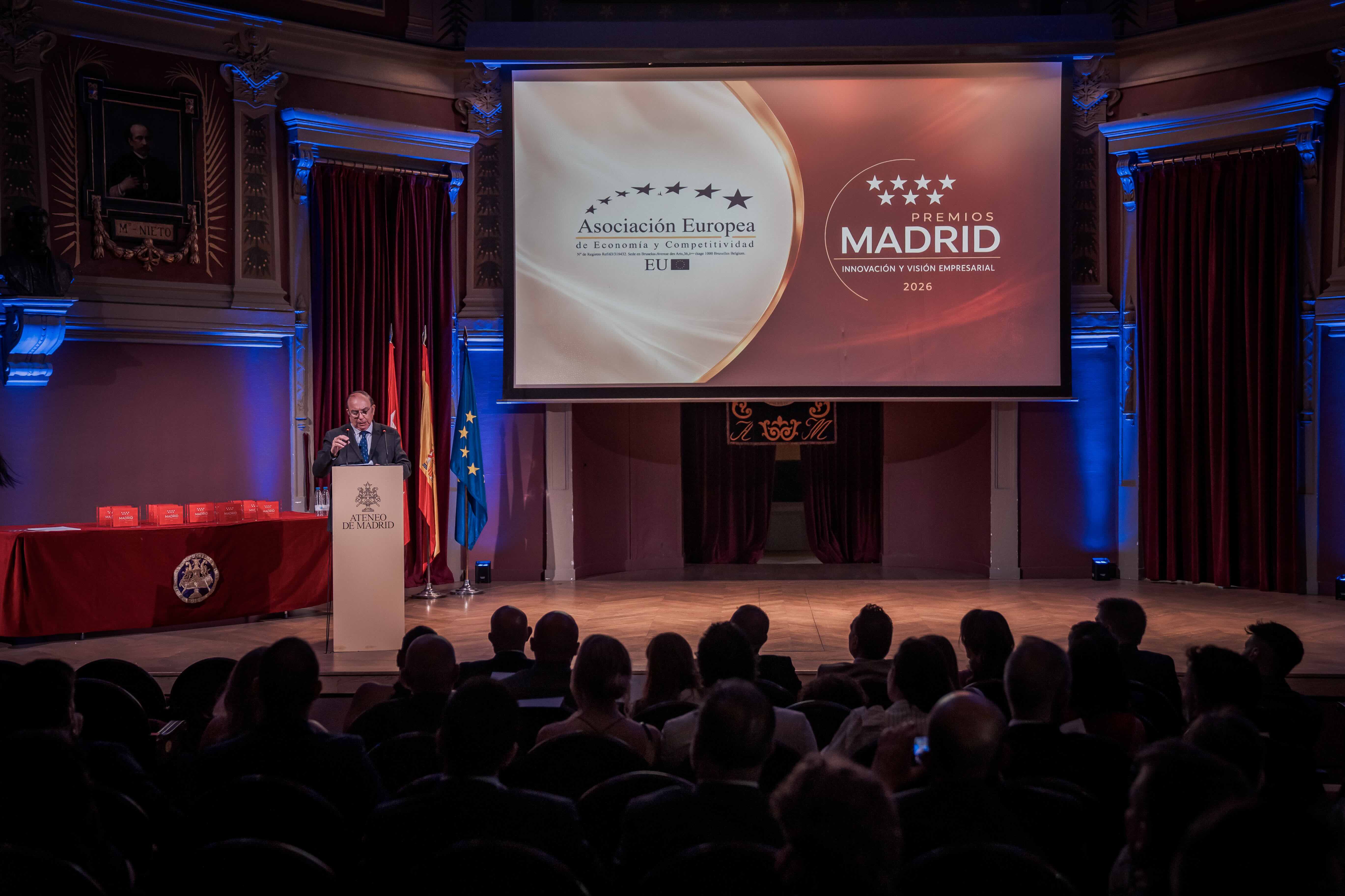 Ceremonia de los Premios Madrid Innovación y Visión Empresarial 2026 en el Ateneo de Madrid